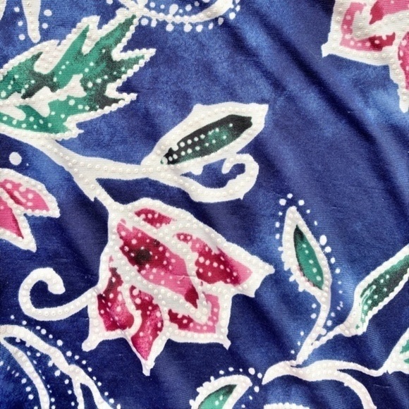 Shoreline Navy Blue Floral Sleeveless Midi Dress - Picture 6 of 12